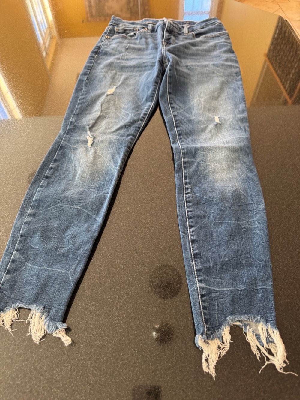 Lucky brand Distressed Blue Denim Jeans 14-17’’